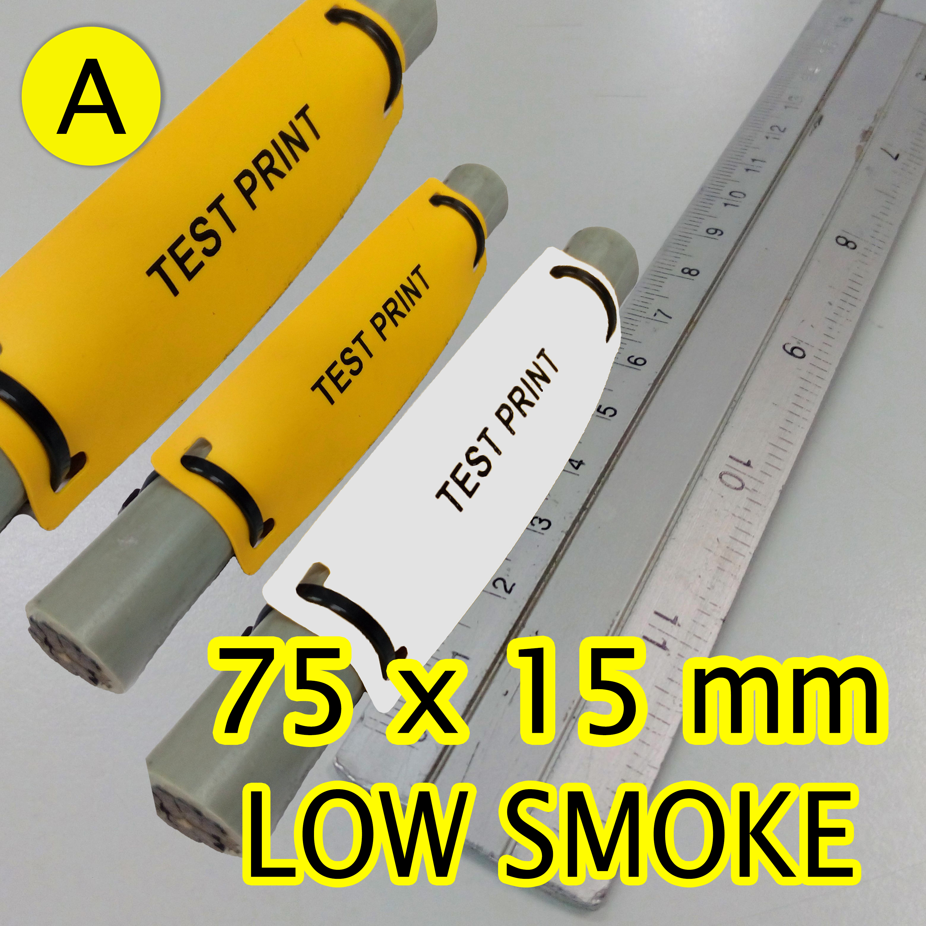 Cable Marker TAG มาร์คสายไฟ ขนาด 75x15 mm. (สีเหลือง,สีขาว) ยี่ห้อ SUMITAG