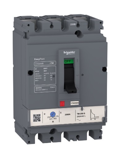 เซอร์กิตเบรกเกอร์ LV516302 3P 125A TM125D (87.5-125A) 25kA ชไนเดอร์ SCHNEIDER EasyPact CVS160B