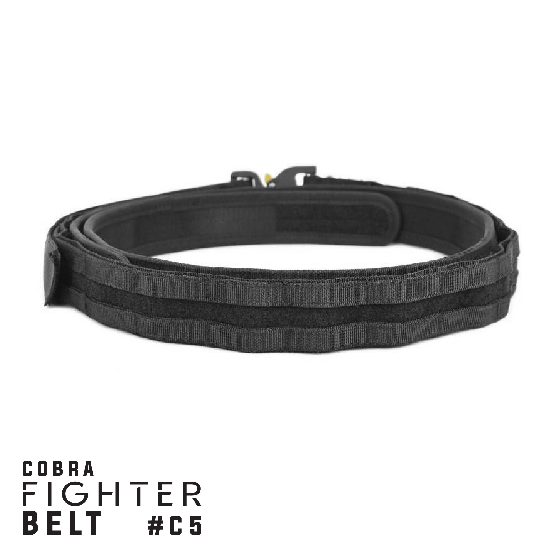 เข็มขัด COBRA fighter belt ( #C5 ) 💥เข็มขัดหัว Cobra ปลดไว มีห่วง D-Ring สำหรับเกี่ยวสายกันตก 💥เข็มขัดแบบ 2 ชั้น ( Double Layers Belt) 💥สายด้านใน สามารถสอดเข้ากับหูกางเกงได้ ใช้ประกบกับสายเส้นนอก 💥สายด้านนอกกว้าง 1.5"