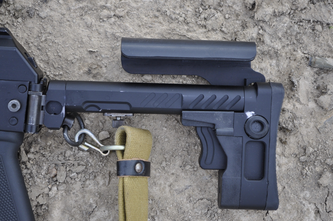 พานท้ายพับ AK Зенит ПТ-3 Zenit PT-3 style telescopic - 5KU-277-B