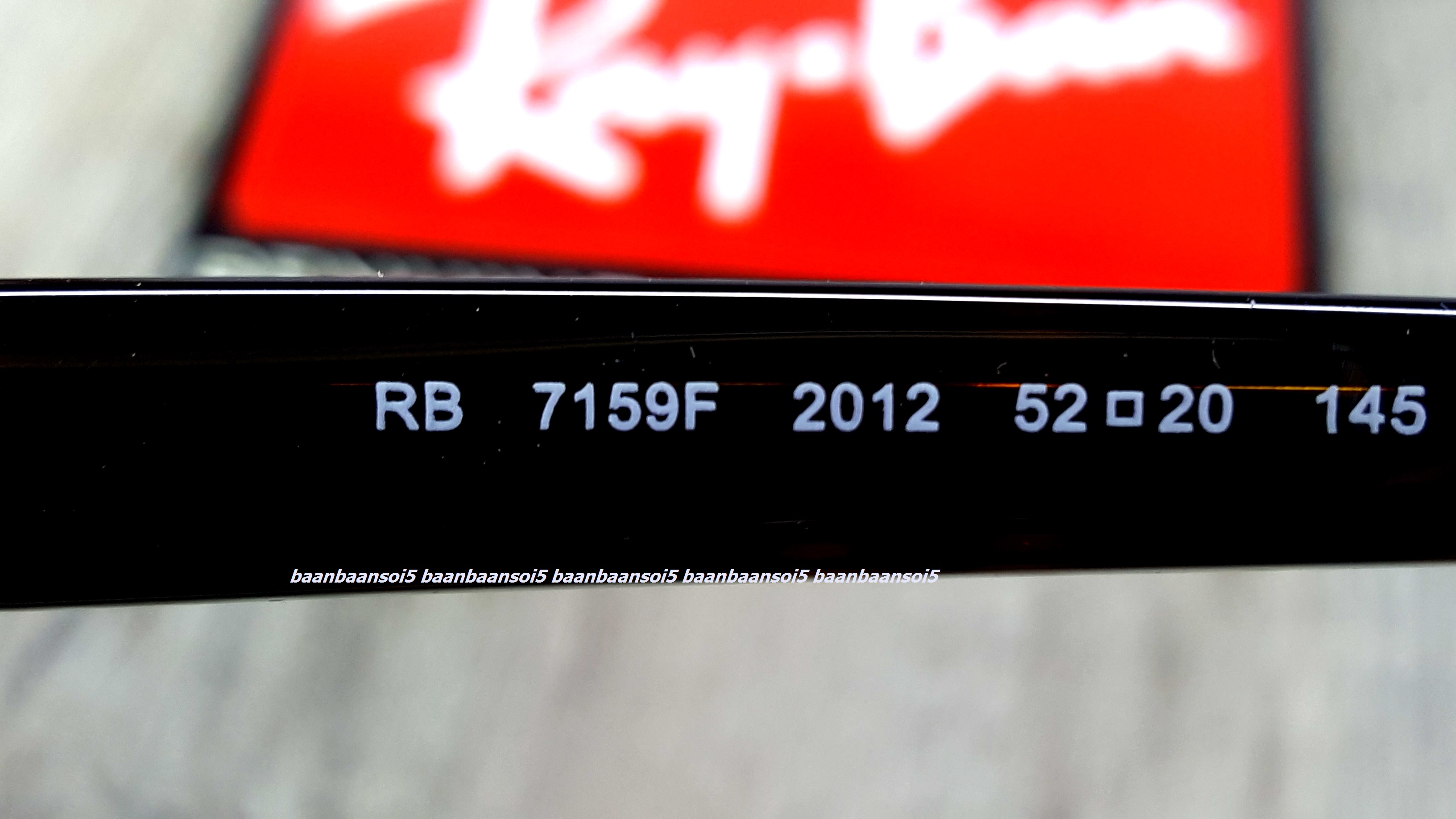 Rayban RX 7159F 2012 โปรโมชั่น กรอบแว่นตาพร้อมเลนส์ HOYA ราคา 4,700 บาท