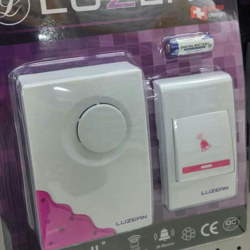 กริ่งประตูบ้านไร้สาย 16 เสียง Doorbell Remote Control ติดตั้งง่าย