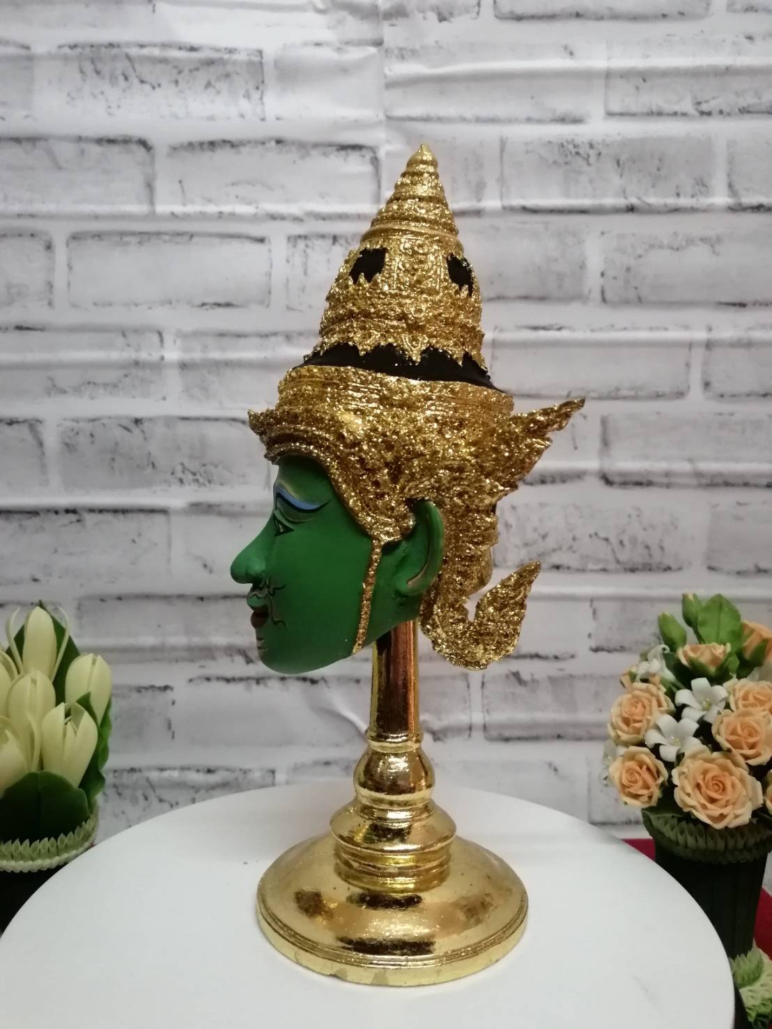 พระวิษณุกรรม ขนาด 5 นิ้ว (งานเรซิ่น ทองเค พร้อมฐานทอง)