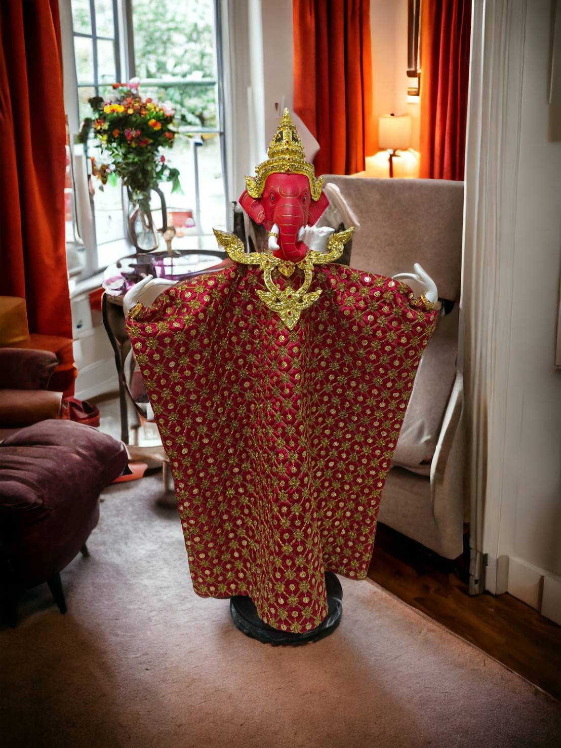 หุ่นกระบอก พระพิฆเนศ ขนาด 70 ซม.