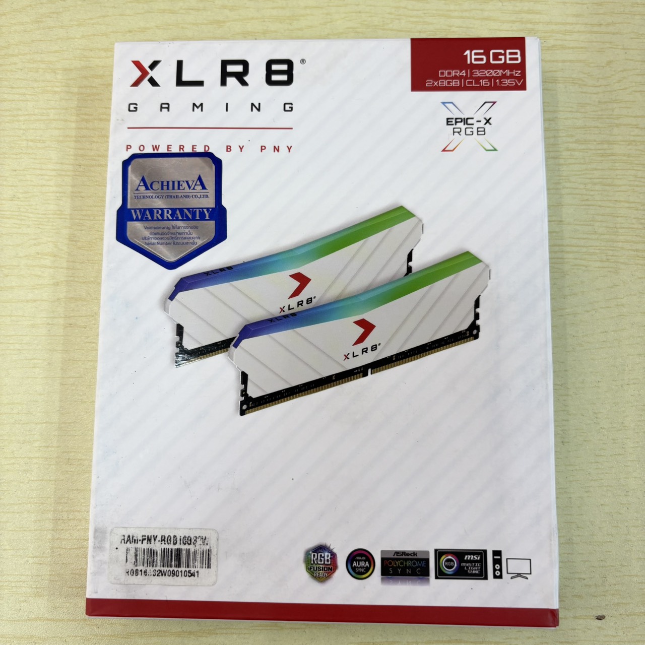 RAM PC DDR4 (3200) 16GB 8GBX2 PNY RGB ประกัน Advice LT.