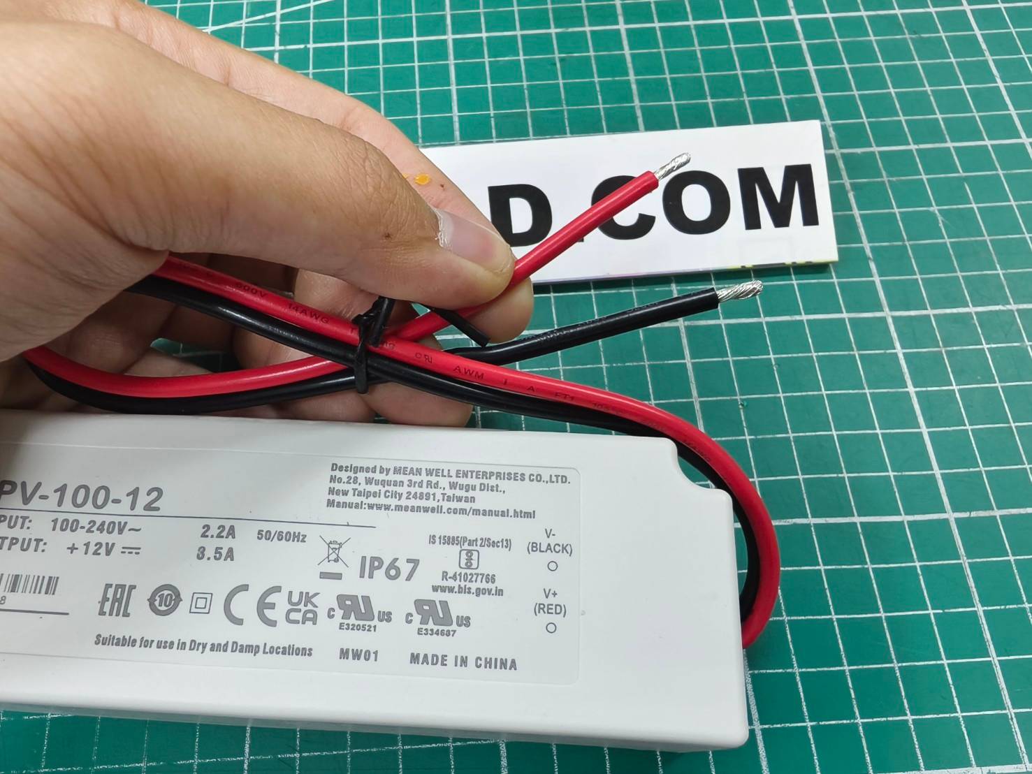 LED Driver พาวเวอร์ซัพพลาย LPV-100-12 Meanwell 12VDC 100W Switching Power Supply