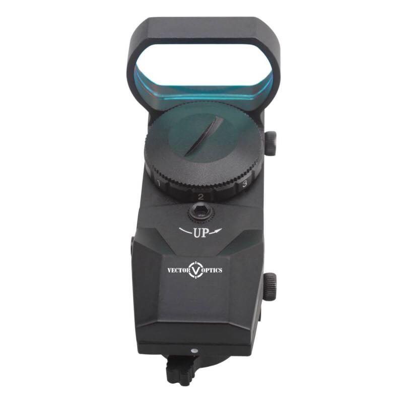 Vector Optics Imp 4 Reticle Sight (dovetail) ขาจับราง11mm. มีเป้าให้ปรับเปลี่ยนได้4แบบ ปรับความเข้มของเป้าได้7ระดับ ใช้ถ่านCR2032 จำนวน1ก้อน รองรับ .223 5.56 .308 7.62 .22 ลูกซองขนาดลำกล้อง20ga และ 12ga —————————- ราคา 2,500 บาท