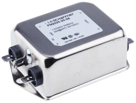 NOISE FILTER SCHAFFNER 20A 250VAC 50/60Hz
