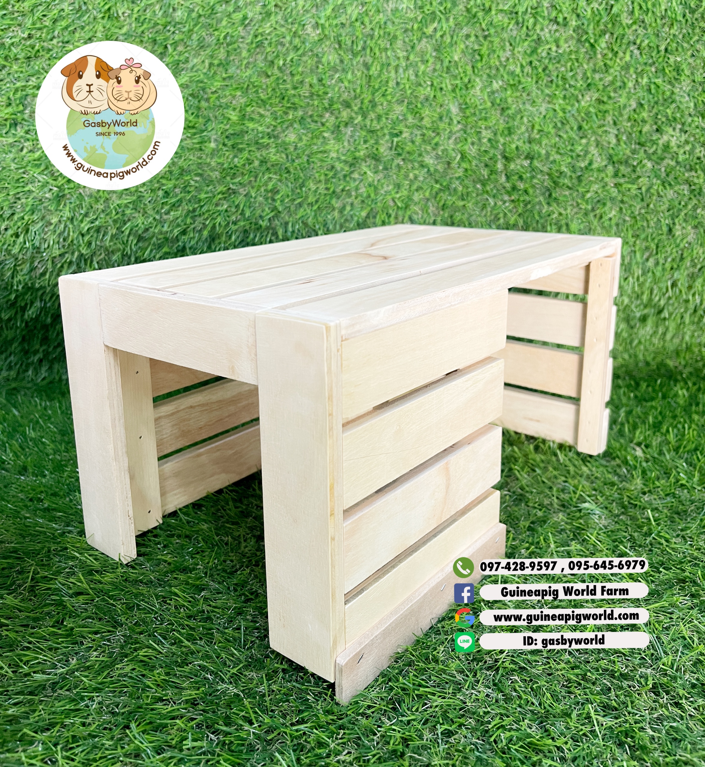 บ้านโพรงมีทางเข้าออก2ด้าน(ขนาดประมาณL.30xW.18xH.16cm)ทางเข้าหน้าW.14xH.14.8cm./เข้าข้างW.11xH.12.5cm.สามารถไปวางซ้อนบ้านบันไดโพรงที่มีบันได2ข้างได้