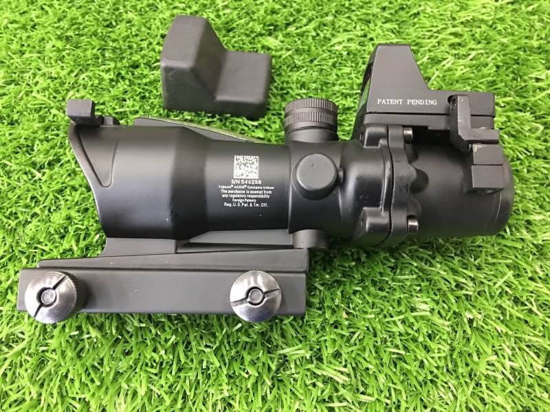 New.Trijicon ACOG TA31 Style 4x32 Scope Red Illuminated Auto Brightness W/ RMR RM01 Red Dot Reflex Sight(Red Type,Black) ราคาพิเศษ