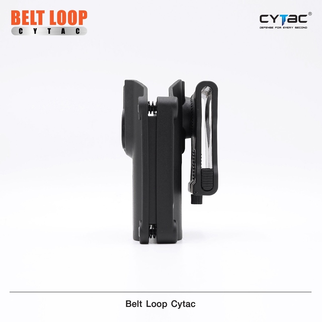 New.Belt Loop Cytac ⚓ ผลิตจาก Polymer เกรดคุณภาพ ⚓ เป็น Adaptor ใช้ต่อเข้ากับซองหรืออุปกรณ์ต่างๆ ที่มีลักษณะข้อต่อแบบฟันเฟืองได้ ⚓ สำหรับสอดเข็มขัดที่มีความกว้าง 1.5" - 2.3" ( ปรับระดับได้ ) ⚓ สำหรับสอดเข็มขัดที่มีควา