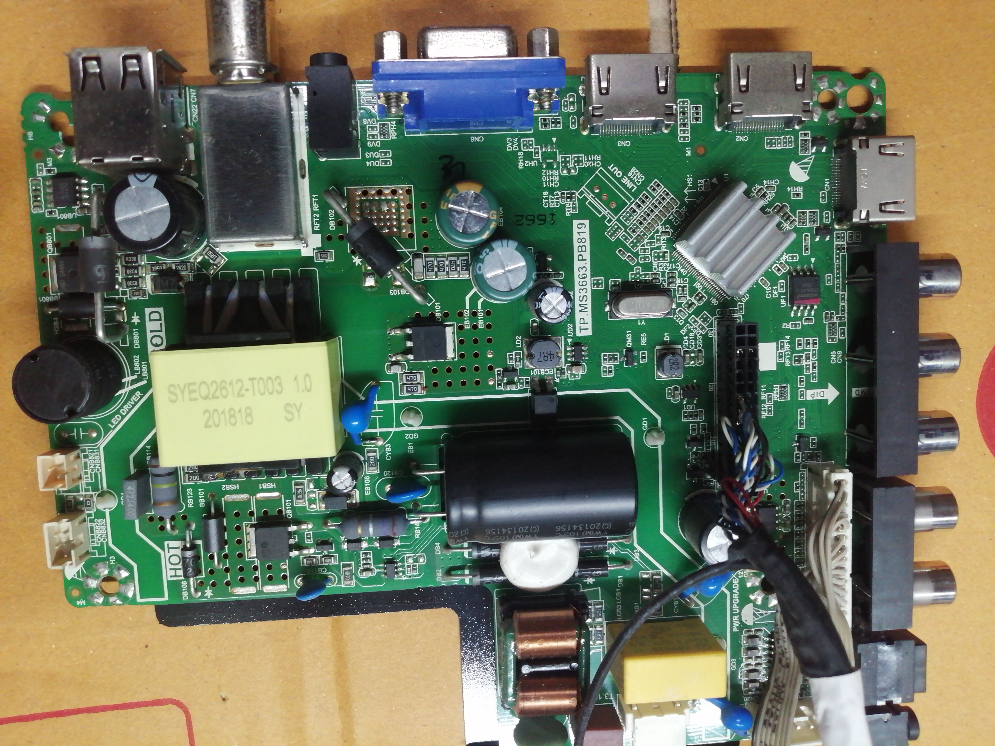 เมนบอร์ด Worldtech WT-LED3201 :TP.MS3663.PB819