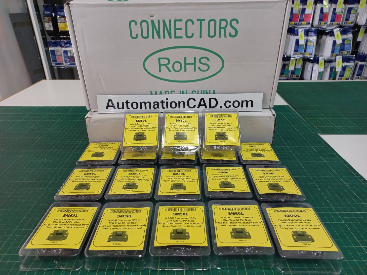 หัว CONNECTOR CN1 50 PIN ของ SERVO YASKAWA, DELTA, MITSUBISHI LEXIUM