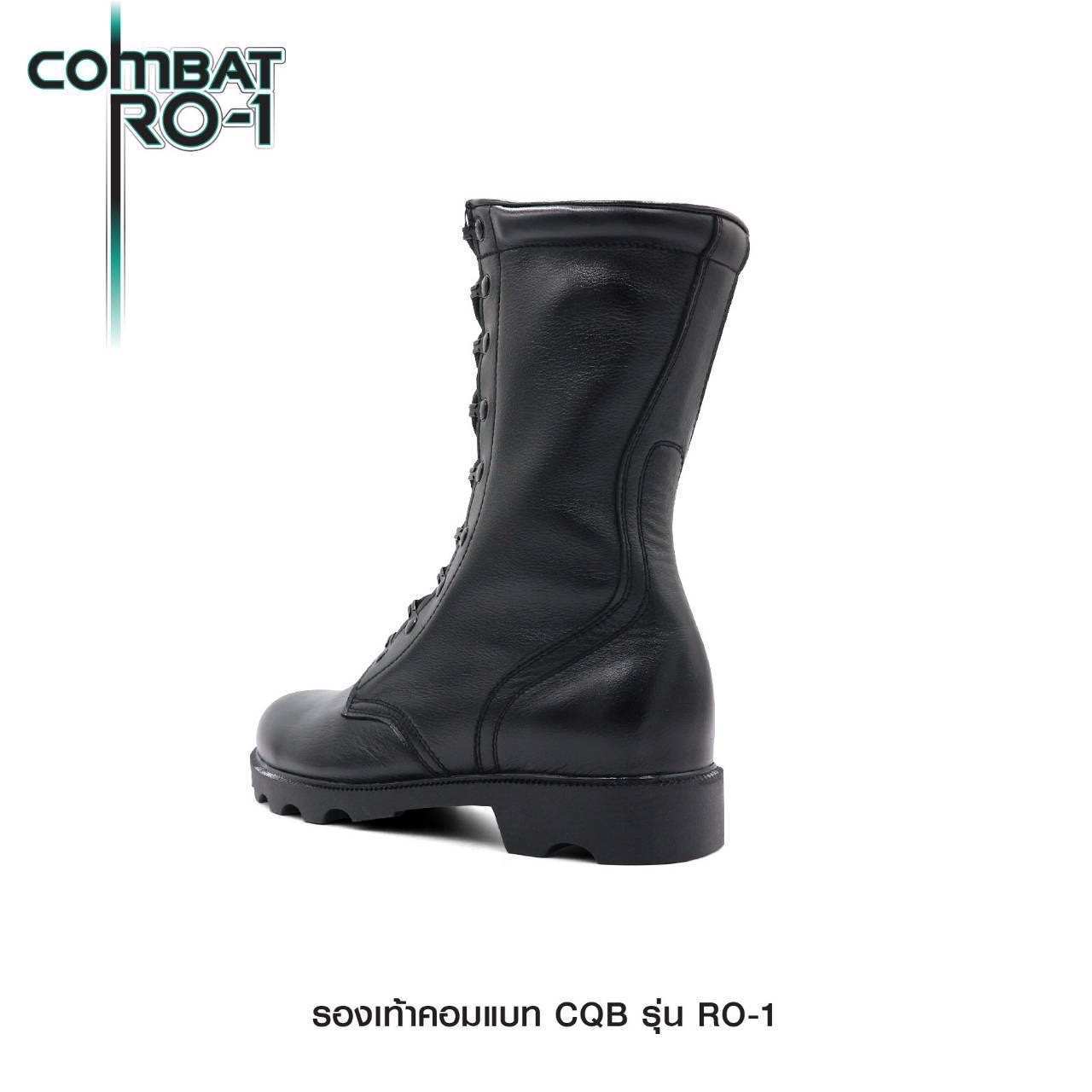 New.รองเท้า Combat CQB: RO-1# ( พื้นทรง โรเสิร์ท) 🎯 ผลิตจาก หนังวัวแท้ พื้นทรง โรเสิร์ท ใส่แล้ว เท้าดูเรียว สูง 🎯 กิ๊ปปลดไว 9 รู ความสูง 11.5 นิ้ว จากพื้น 🎯 หนัง ใช้วิธีการฟอกแบบ Vegetrable Tanning ทำให้หนัง มีความนุ่ม ใส่สบาย ไม่ก