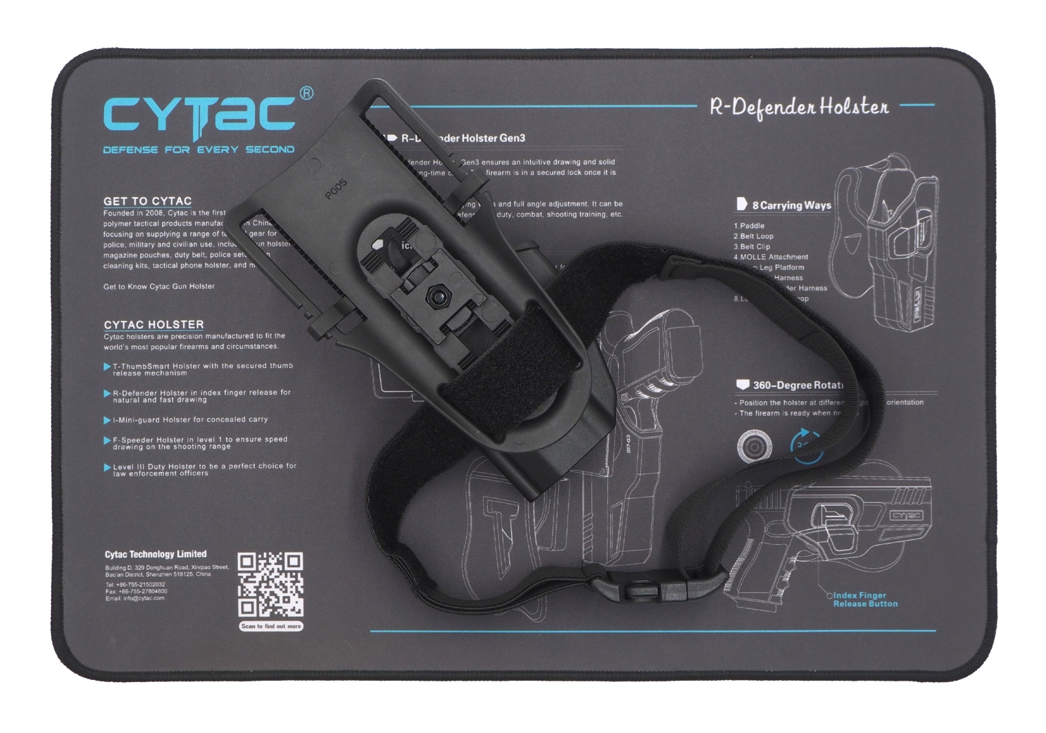 New.ซองปลดนิ้วโป้ง CZ-P10C + เพลทลดต่ำ Cytac ( T- ThumbSmart Series CZ-P10C Holster with Low Ride Belt Loop ) -ผลิตจากวัสดุ Polymer เกรดคุณภาพ แข็งแรงทนทาน -ซองสำหรับ CZ-P10C -ตัวซองออกแบบให้ปลดล็อคนิ้วโป้ง ใช้งานง่ายเป็นธรรมชาติ และปลอดภัยยิ่งขึ้น -ตัวซอ