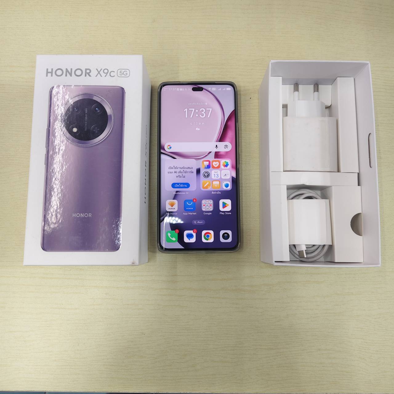HONOR X9C 5G RAM 12 GB + 12GB ROM 256 GB สภาพเครื่อง 95% ประกัน BANANA 31/1/2026