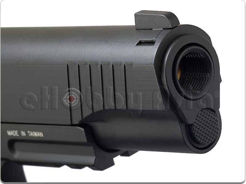 New.CYBERGUN COLT 1911 Rail CO2 GBB Pistol (Black) ราคาพิเศษ