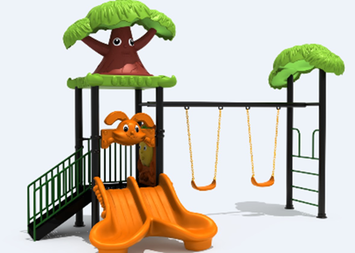 เครื่องเล่นสนาม ชุดต้นไม้กับชิงช้า