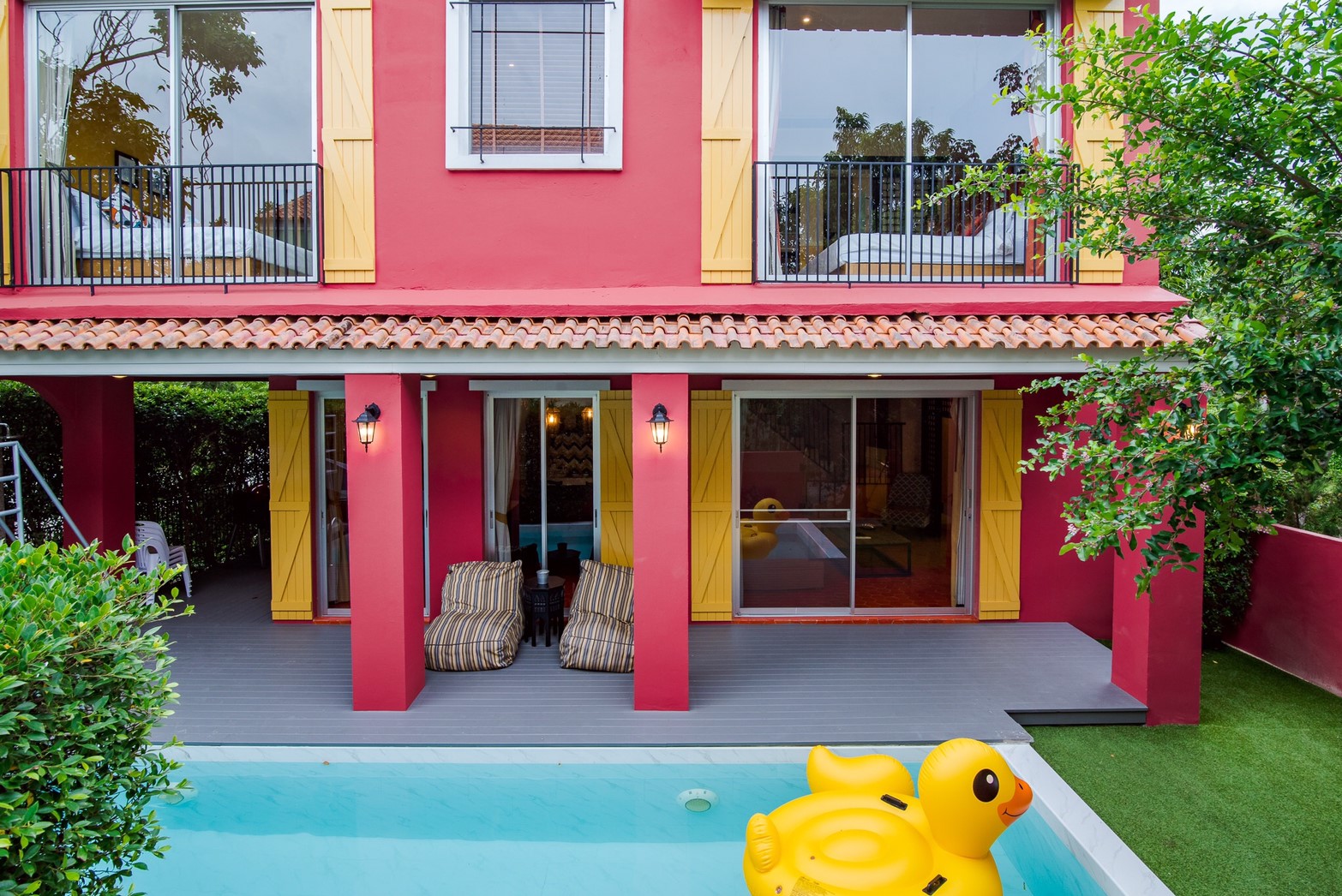 HR15022 บ้านพักหัวหิน บ้านทัศคานี บีช วิลล่า 4 ( Red 2Bed Garden View )