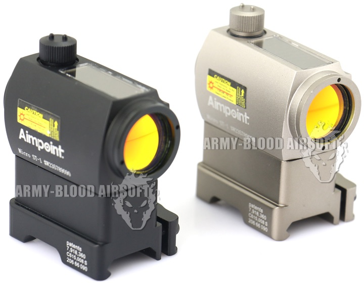 New.Auto Brightness AIMPOINT MICRO T-1 T1 Style Red Dot Scope W/ Hight QD Mount (BK)prev next ราคาพิเศษ