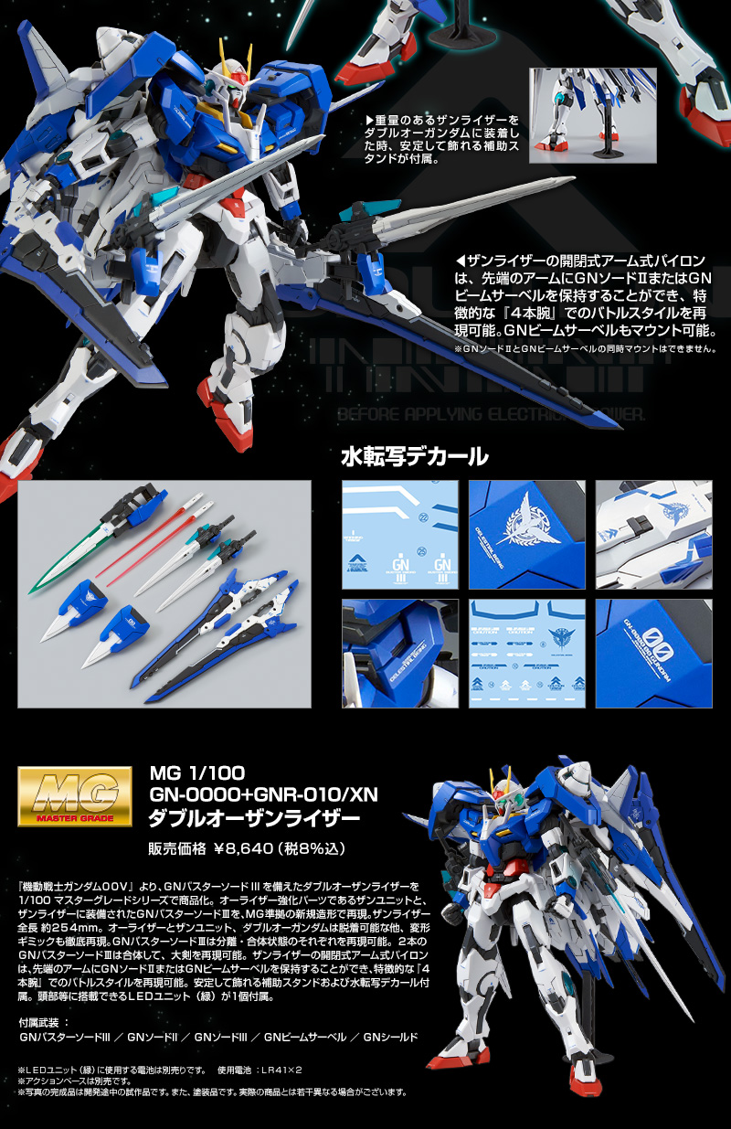 [PO]MG 1/100 GN-0000+GNR-010/XN 00 XN Raiser[BANDAI]