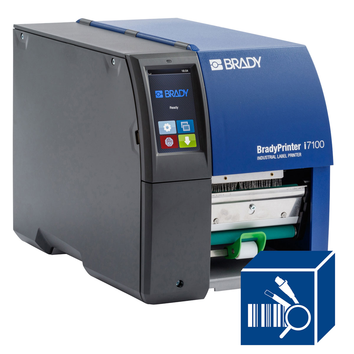 เครื่องพิมพ์สติ๊กเกอร์ BRADY i7100 300dpi Industrial Label Printer Peel Model with Product and Wire ID Software Suite
