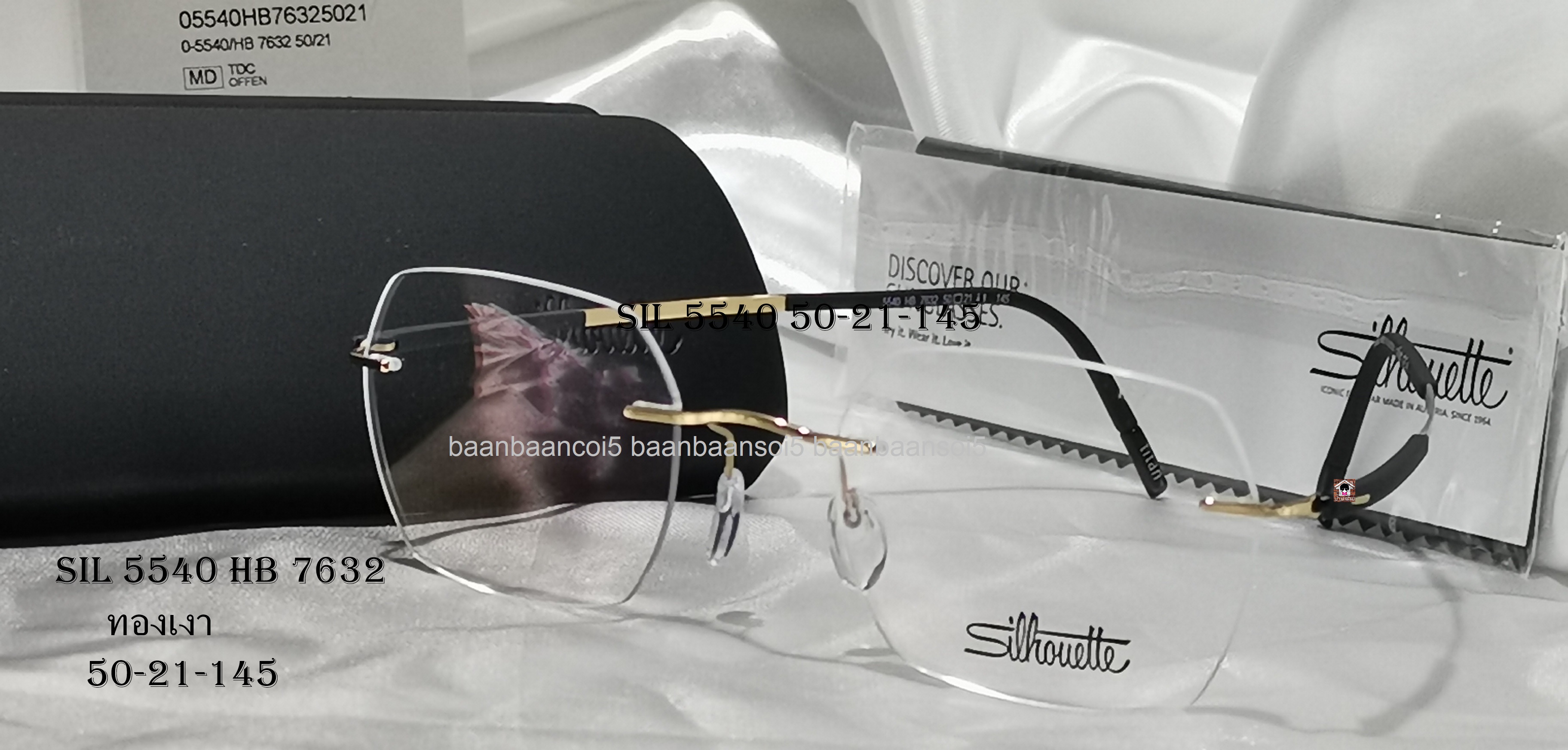 Silhouette SIL-SPX 5540 โปรโมชั่น กรอบแว่นตาพร้อมเลนส์ HOYA ราคา 10,900 บาท
