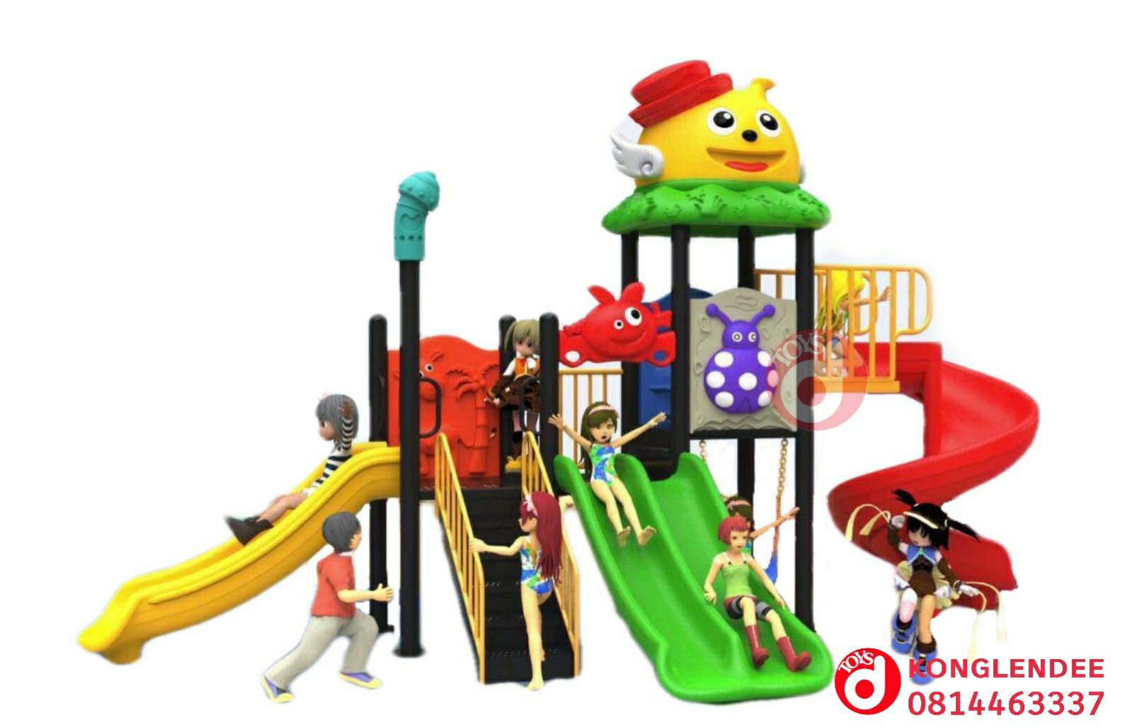 เครื่องเล่นสนาม ชุุดตัวตลกสามสไลท์