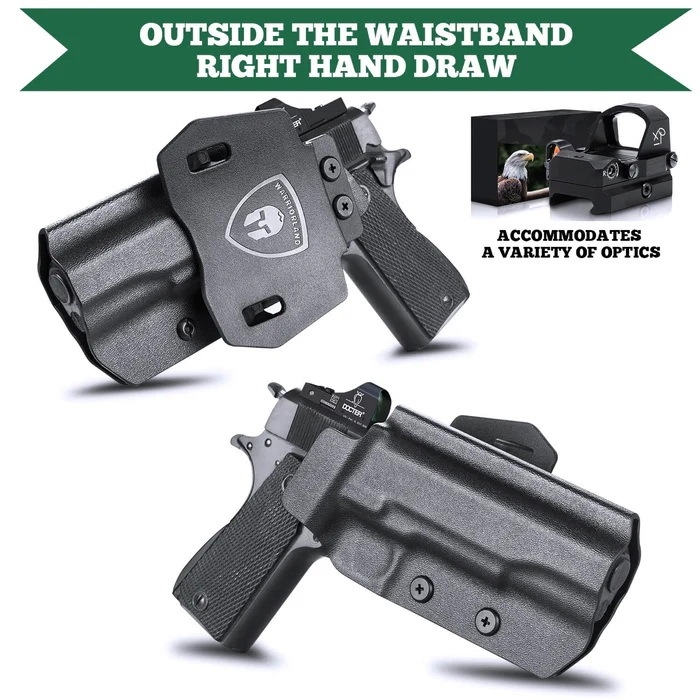 New. ซองพกนอก KYDEX Warriorland 1911 4.5"-5" ( ไม่มีราง ) Colt/ Kimber/ Springfield/ S&W/ Ruger/ Taurus/ ( OWB Kydex Holster Warriorland ) 📍Sig Sauer P320 📍Glock 19 Gen1-5 📍Glock 43/43X 📍1911 4.5"-5" ( ไ
