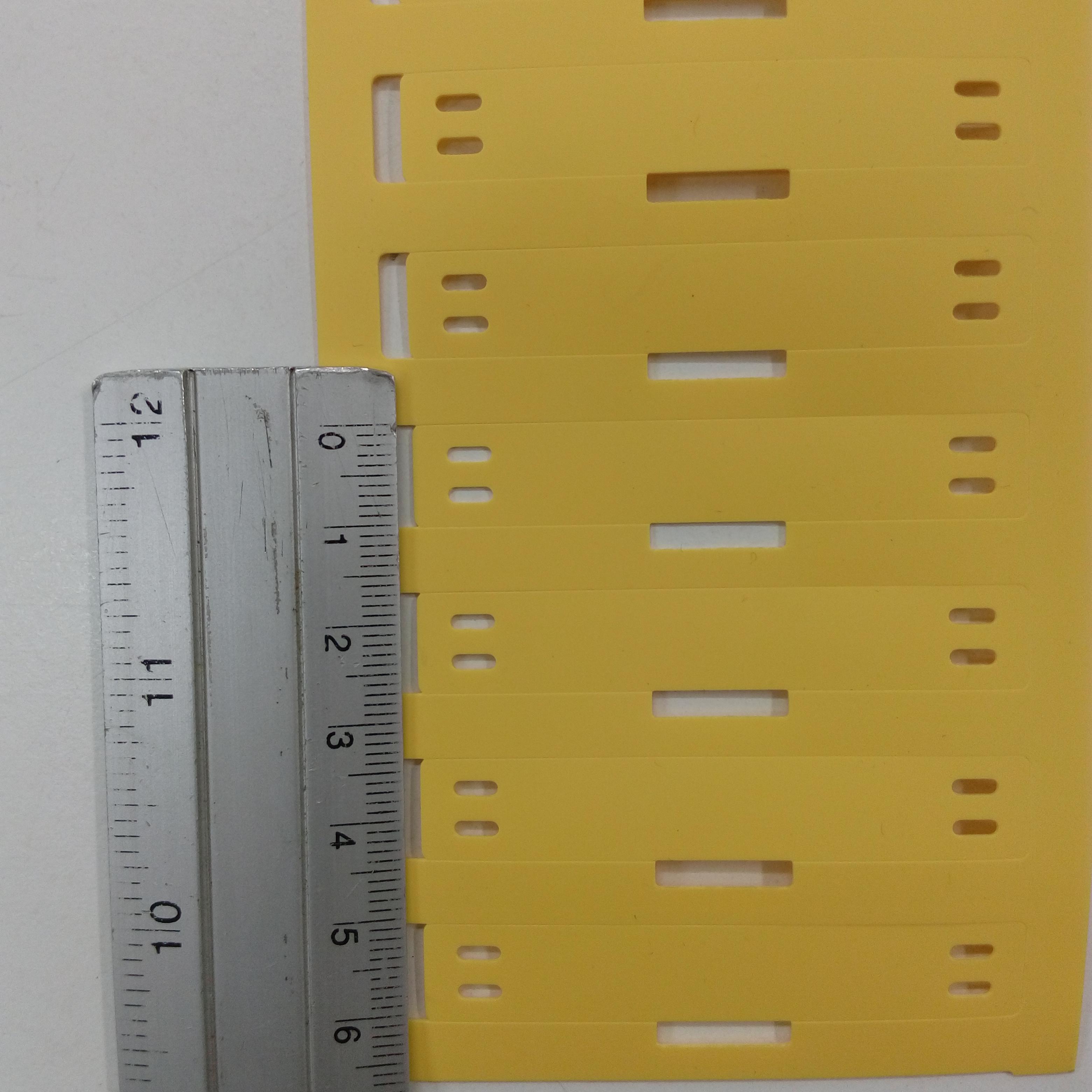 TAG มาร์คสายไฟ Polyurethane สีเหลือง เบอร์มาร์คสายไฟ CABLE MARKER