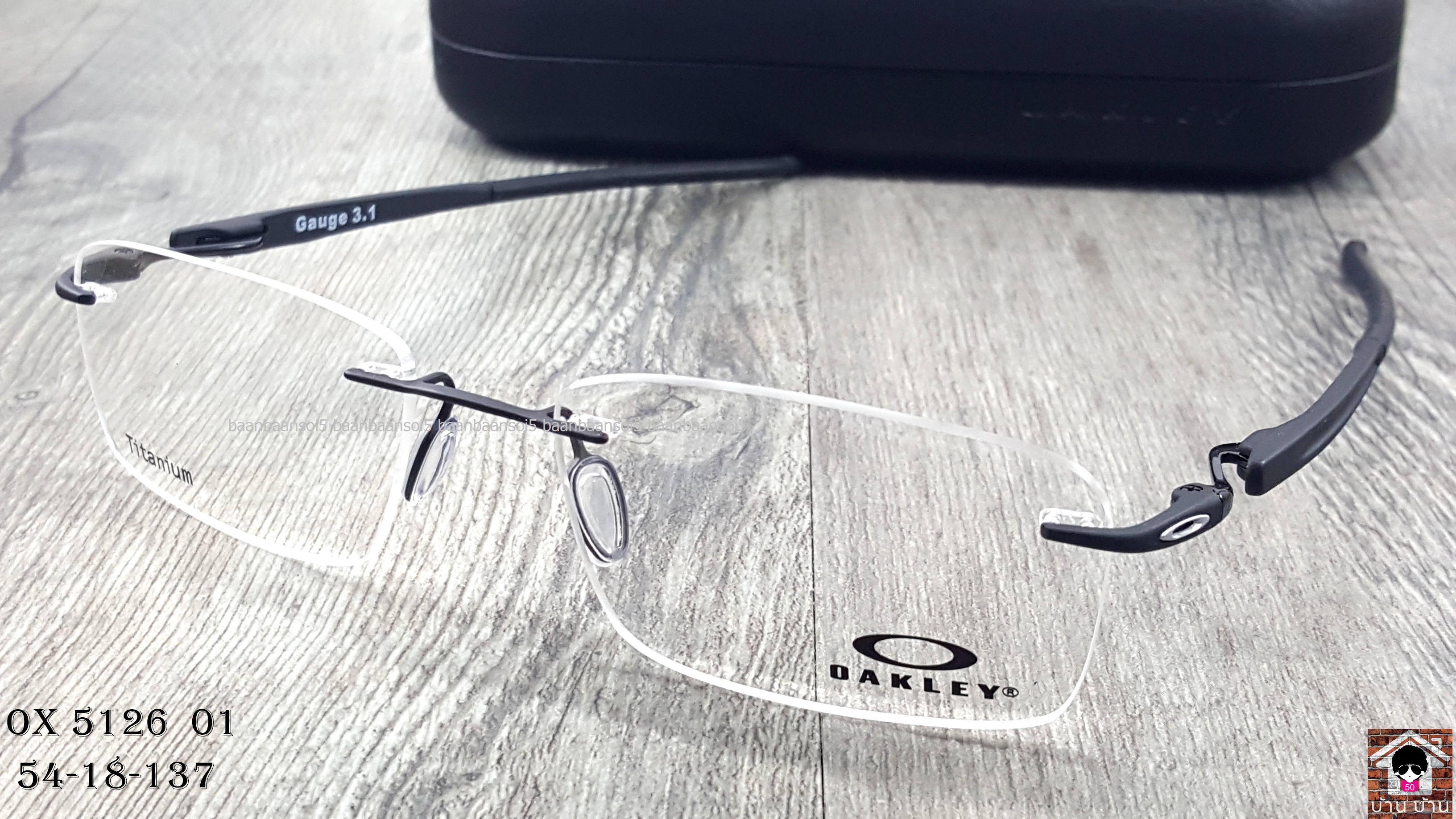 OAKLEY OX5126-01 Gauge 3.1Matte Black โปรโมชั่น กรอบแว่นตาพร้อมเลนส์ HOYA 1.60 ราคา 7,190 บาท