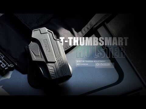 New. ซองพกนอก ปลดล็อคนิ้วโป้ง รุ่น Glock 19 ( Gen 1-5 ) ( Cytac T-Thumbsmart Holster V2.0 ) ⚡️ผลิตจากวัสดุ Polymer เกรดคุณภาพ แข็งแรงทนทาน ⚡️ออกแบบให้ปลดล็อคนิ้วโป้ง ใช้งานง่ายเป็นธรรมชาติ และปลอดภัยยิ่งขึ้น ⚡สามารถปรับกระชับ เพื่อลดก