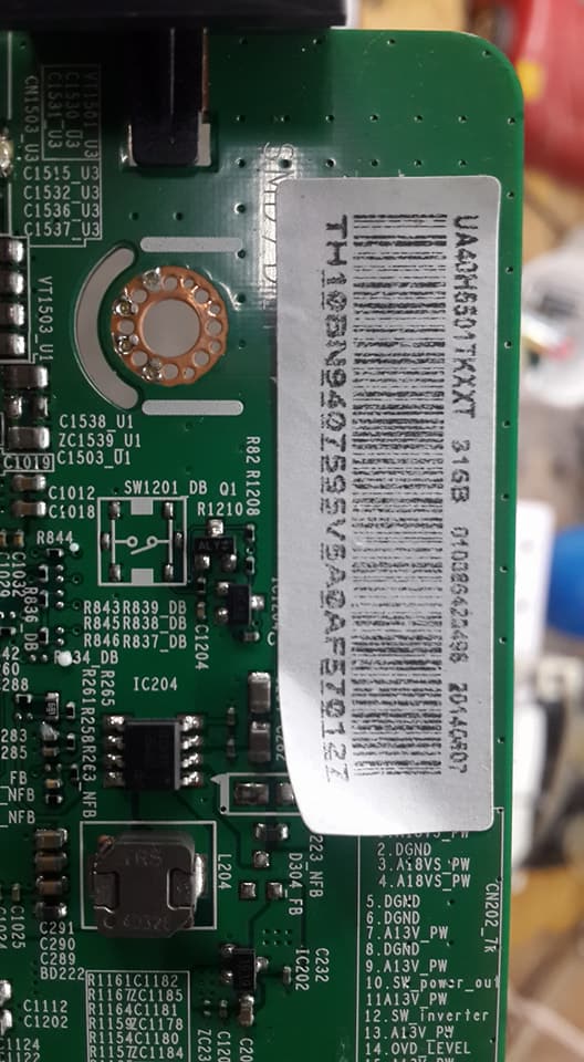 เมนบรอดซัมซุงUA40H5501TK