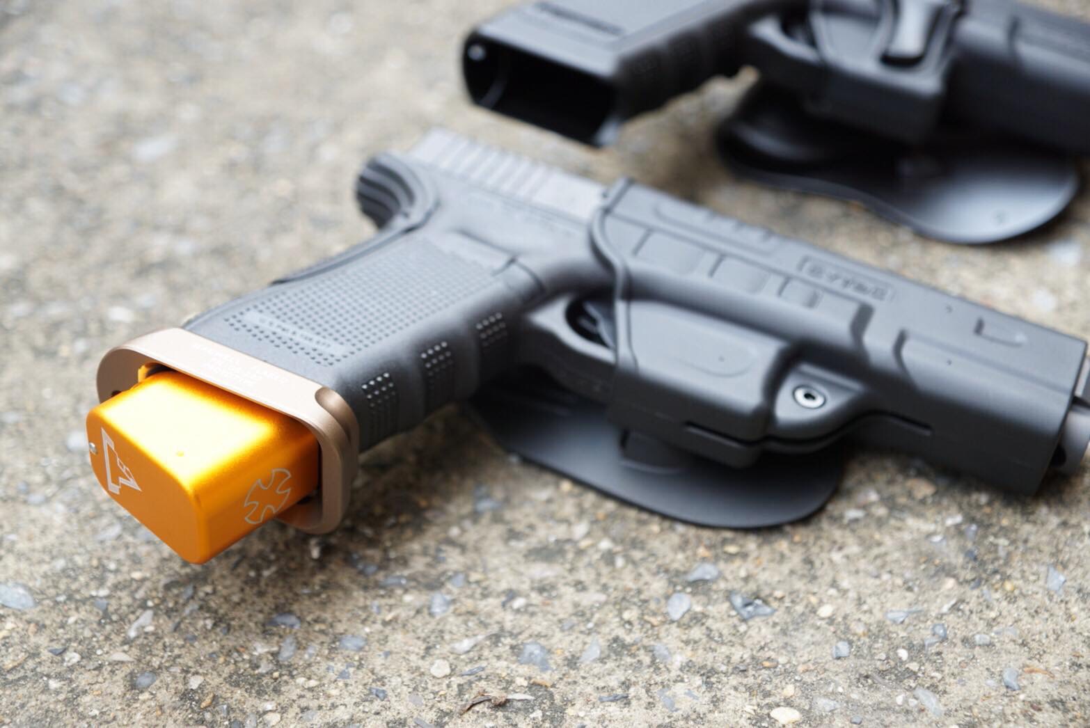 New.ซองปืน พกนอก Cytac สำหรับปืน GLOCK 17 / 19 / 34 กดปลดล๊อก-เซฟตี้ ‼️ป้องกันการแย่งปืนได้ดีเยี่ยม มีเพลทปรับ ระดับ ความสูงตำ่ในตัว ราคาพิเศษ