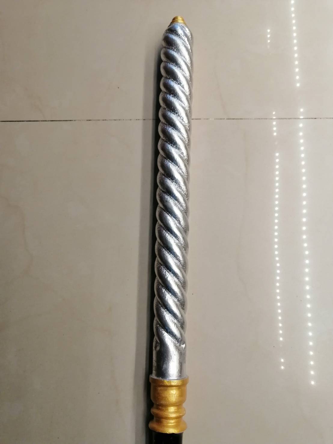 กระบอง ตะบองยักษ์ กระบองท้าวเวสสุวรรณ กระบองยักษ์ งานไม้ ทาสีเงิน