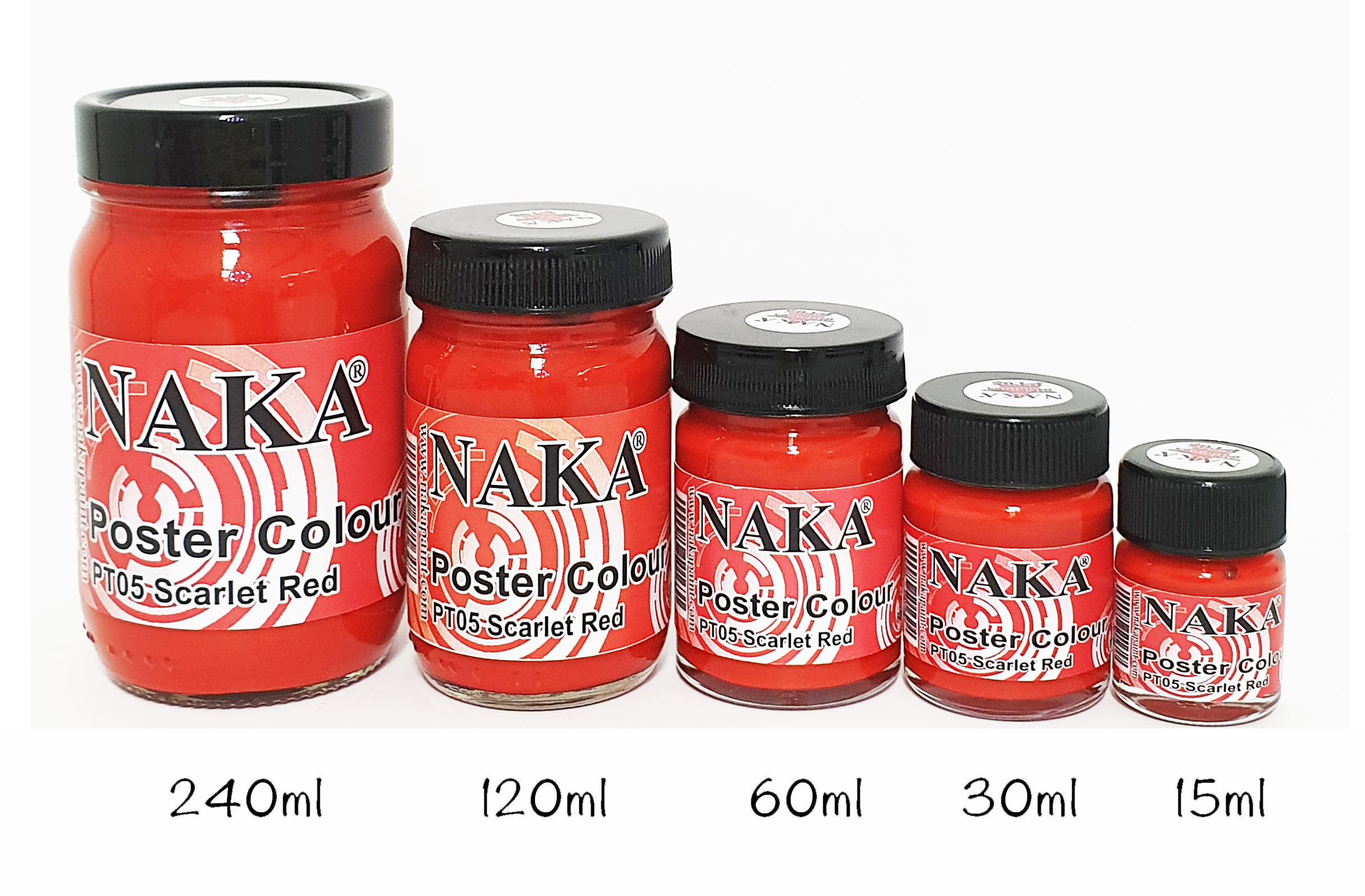 PT05 สีโปสเตอร์ Scarlet Red ขนาด 120ml