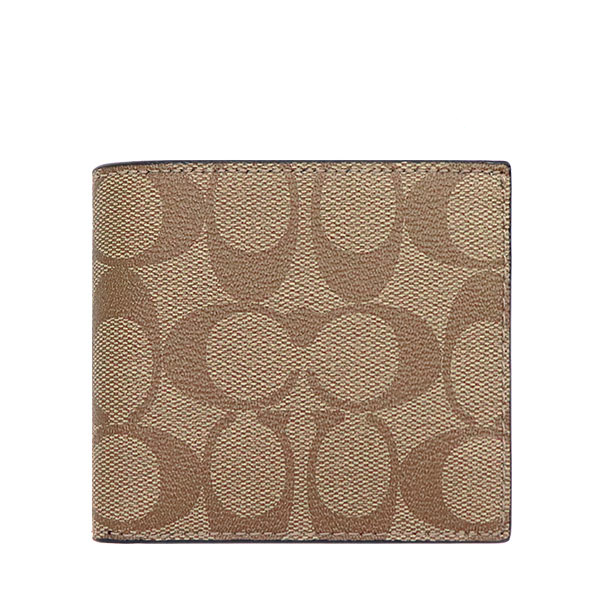 กระเป๋า Coach แท้ รุ่น F66551 ID BILLFOLD WALLET TAN/BLACK