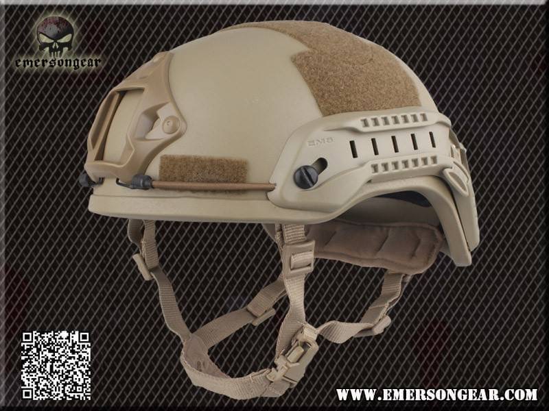 หมวกMich2001 ยี่ห้อEmerson มีสี มัลติแคม ดำ ทราย เขียว