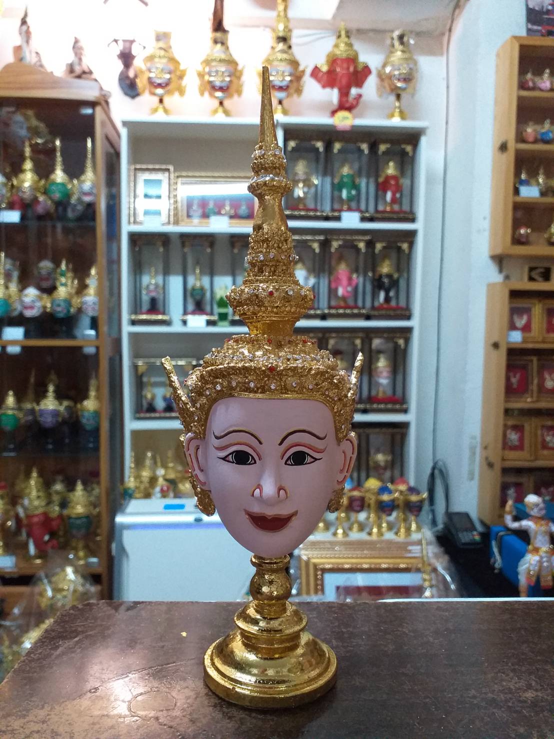 นางสีดา ขนาดกลาง 4 นิ้ว งานประดับเพชร