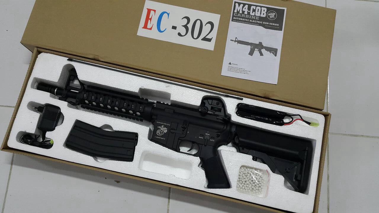 New.ปืนยาว M4 E&C 302 บอดี้เหล็ก ราคาพิเศษ