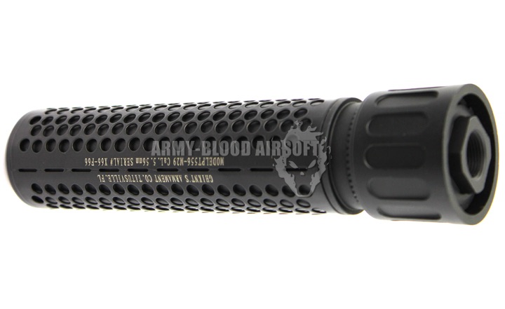 Knight's Armament QDC Barrel Extension KAC 556 QDC CQB Airsoft Dummy Quick Detach Suppressor (Carbine Length,BK)prev next