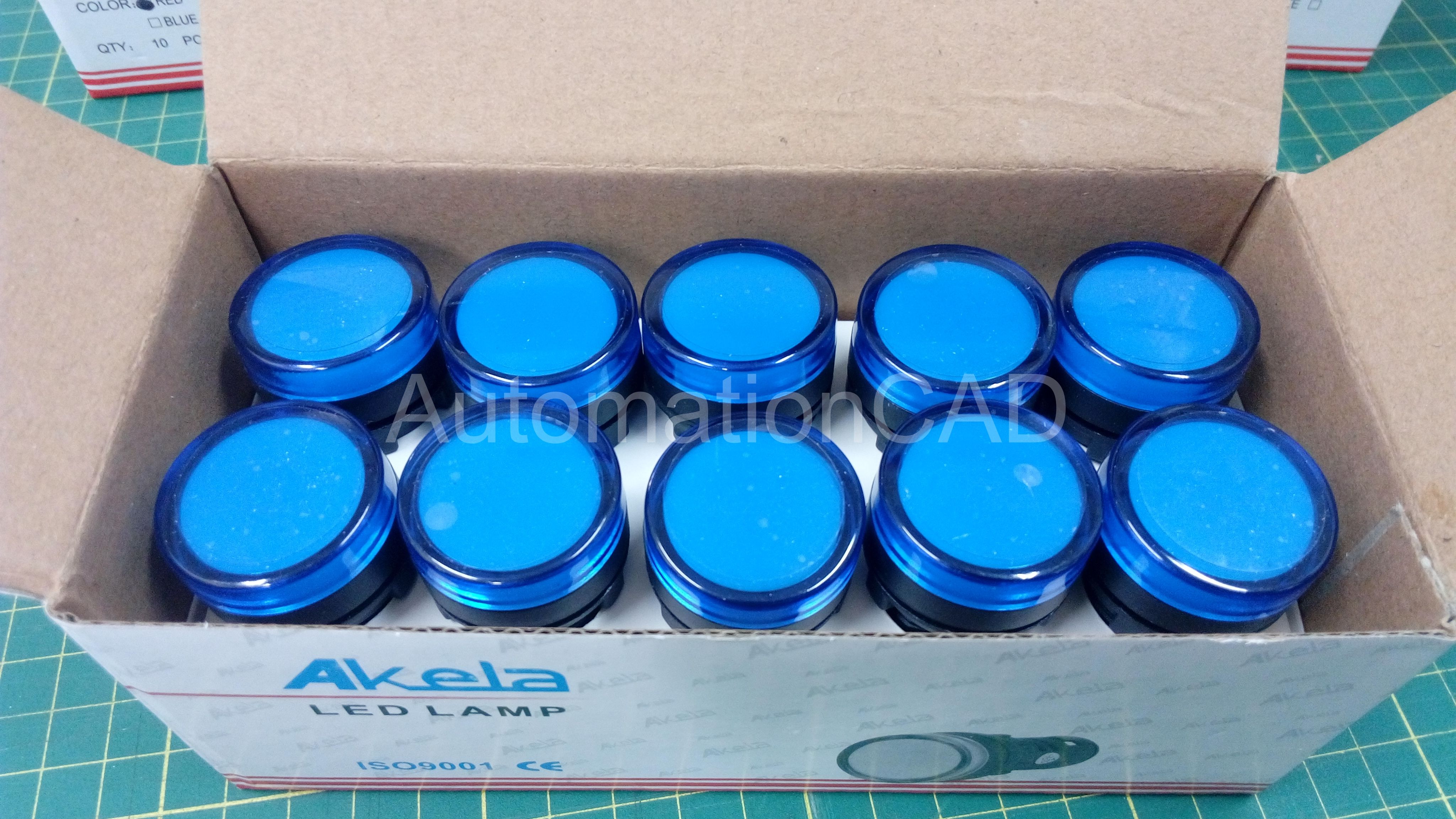 AKELA LED Lamp ไพลอตแลมป์ สีเขียว รู 22 mm ไฟ 220 VAC