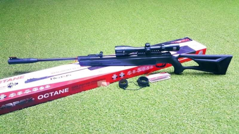 ปืนอัดลมUmarex Octane Air Rifle เบอร์ 2 ✔น้ำหนัก Weight 9.5 ✔ระบบหักลำโช็คแก๊ส ✔ความยาว Overall Length 48.5 ✔ลำกล้องยาว Barrel Length 19.5 ✔กล้องScope 3-9×40 ปรับหลา ราคาพิเศษ