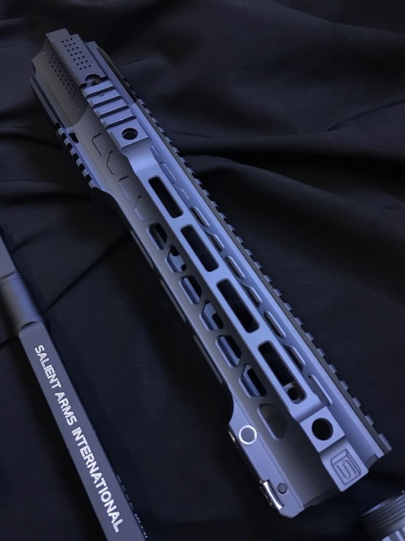 EMG SALIENT ARMS LICENSED SAI GBB KIT FOR MARUI MWS (shot) EMG Salient Arms Licensed SAI GBB Kit for Marui MWS (Long) Suitable for Tokyo Marui MWS Series Airsoft Gas Blow Back GBB Rifle Package Include: Guns Modify CNC Aluminum Body (Cerakote) Long Railed