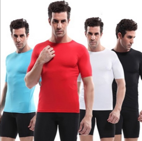 S-016เสื้อยืดเสื้อกีฬา ยกเวท ยกน้ำหนัก เสื้อเข้ารูปชาย เสื้อกล้ามแฟชั่น