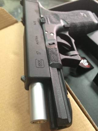 New.T Storm airsoft arsenal G17 GBB Special Ver ( Silver Slide ) ราคาพิเศษ