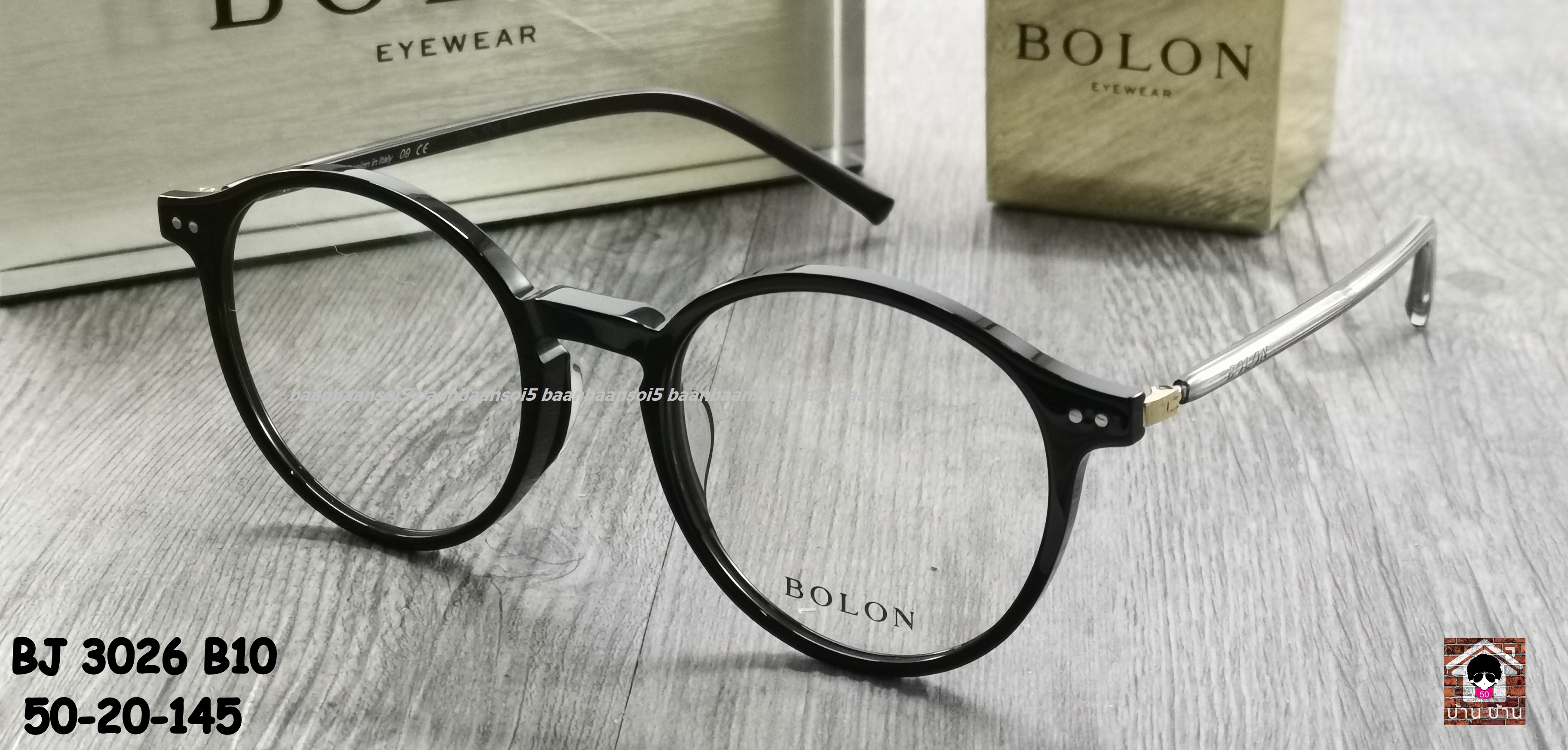 Bolon BJ 3026 B10 โปรโมชั่น กรอบแว่นตาพร้อมเลนส์ HOYA ราคา 3,490 บาท