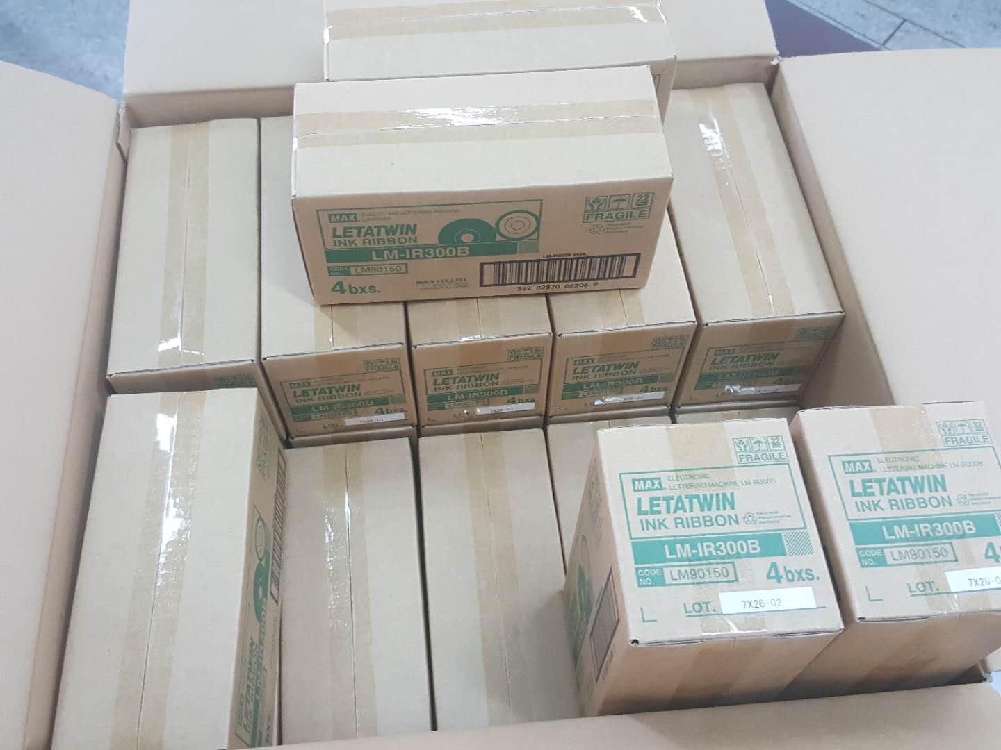 ตลับหมึก ผ้าหมึก หมึกพิมพ์ MAX RIBBON LM-IR300B Max LETATWIN รุ่น LM-380, LM-390