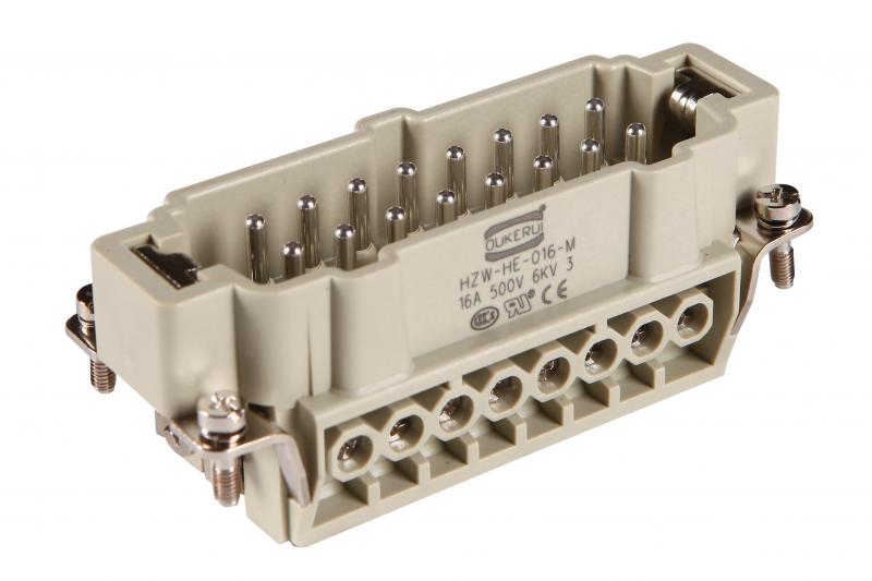 INSERT H16B MALE ตัวผู้ 16P ไส้แกนใน CONNECTOR ปลั๊ก สัญญาณ อุตสาหกรรม