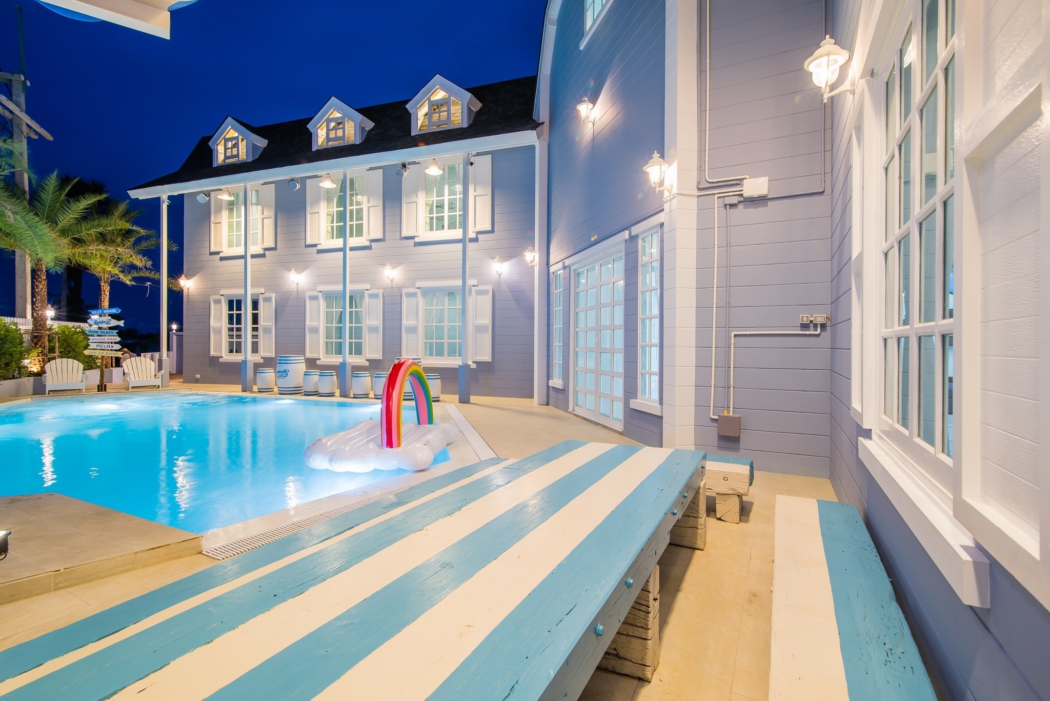 HR7005 บ้านพักชะอำ บ้านพาสเทล